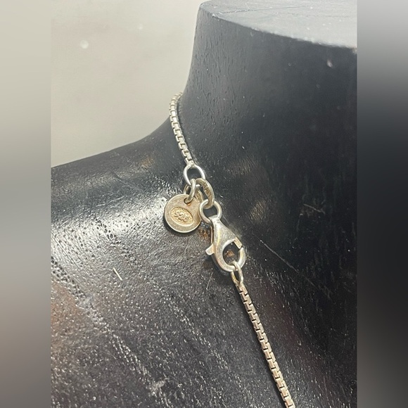 Metalsmith Horseshoe Pendant on Box Chain. Martello Metalsmiths Sterling - Picture 4 of 15